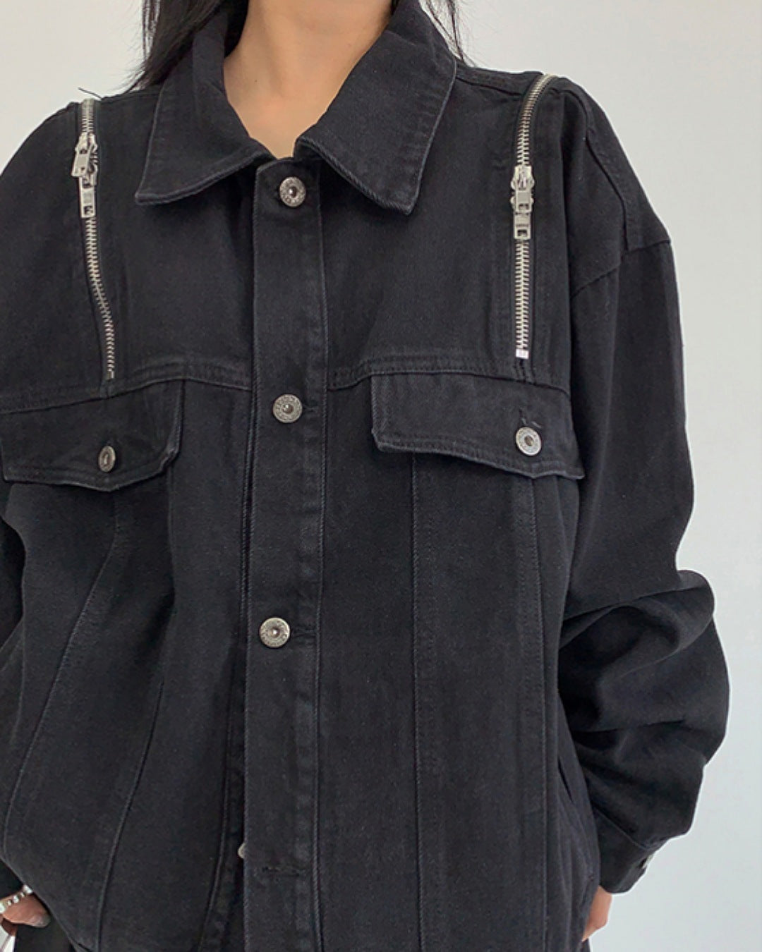 ジッパーデザインジャケット SL684