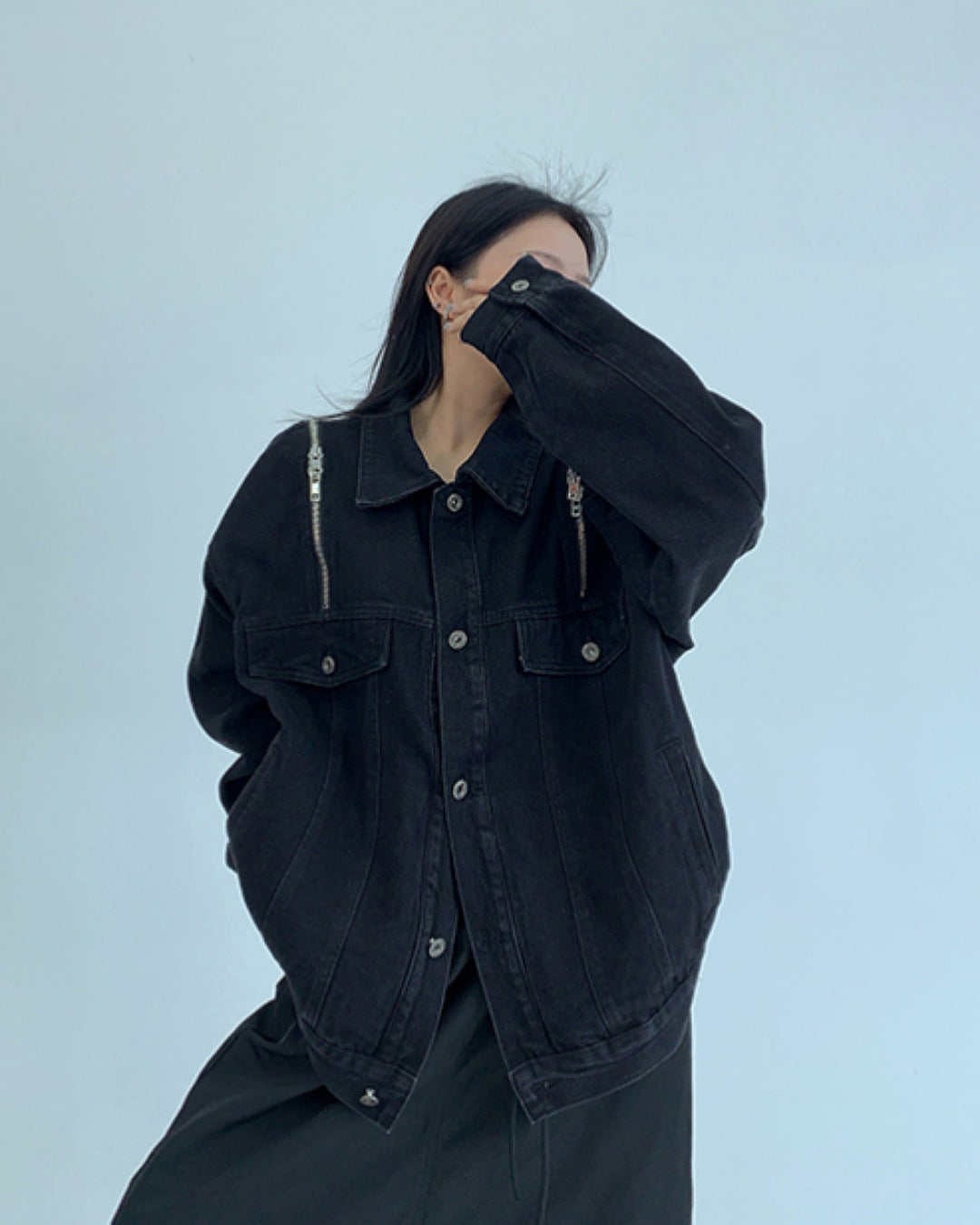 ジッパーデザインジャケット SL684