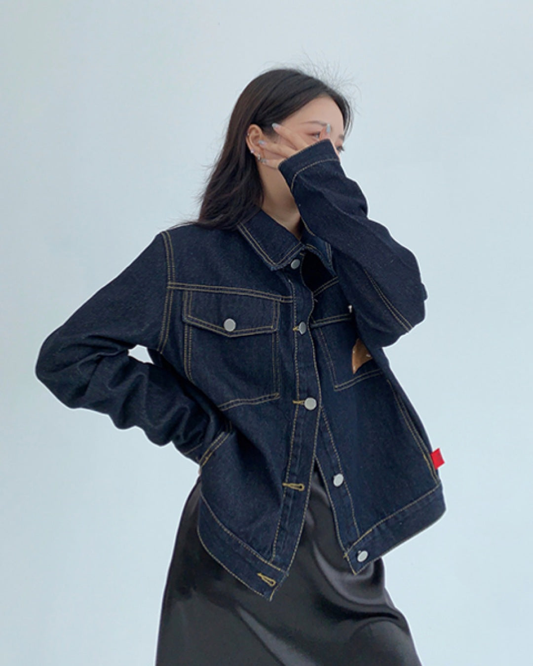 パッチデニムジャケット SL687