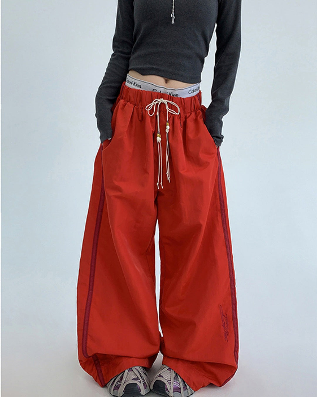 サイドラインカラーイージーパンツ SL711