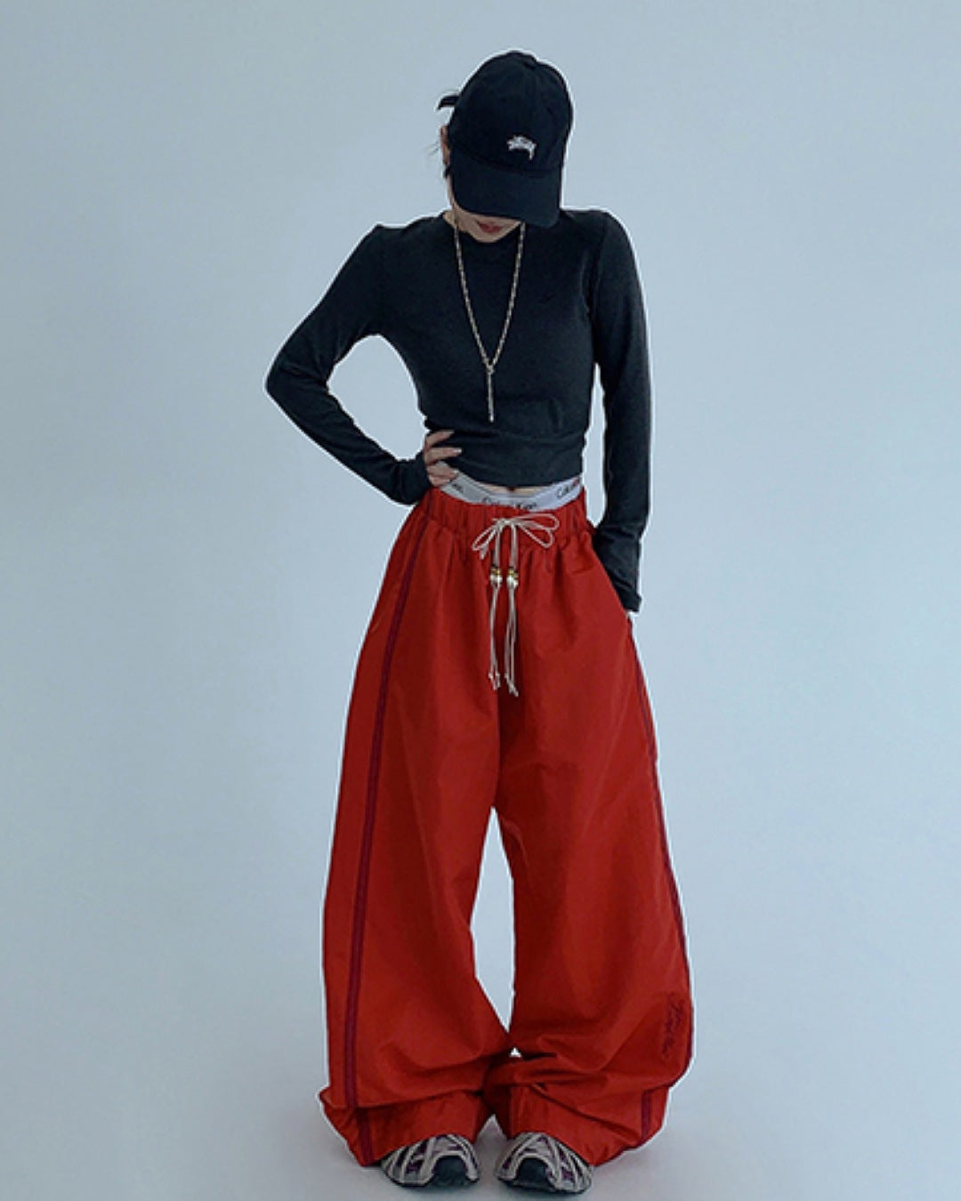 サイドラインカラーイージーパンツ SL711