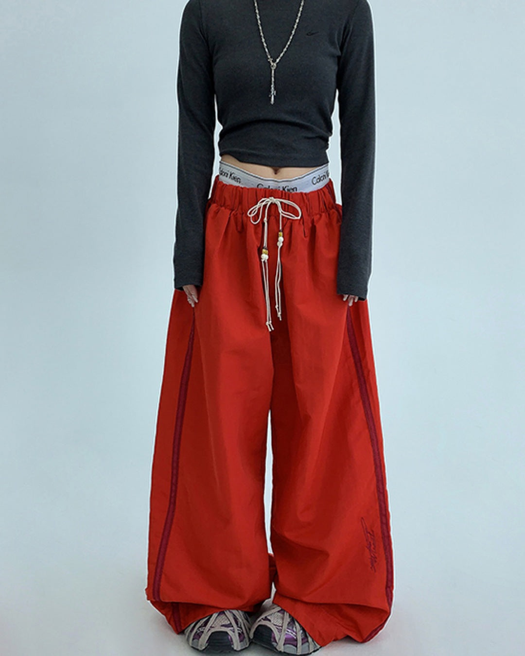 サイドラインカラーイージーパンツ SL711