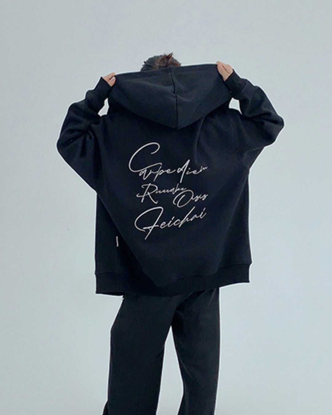 レタリングプリントジップアップパーカー SL735