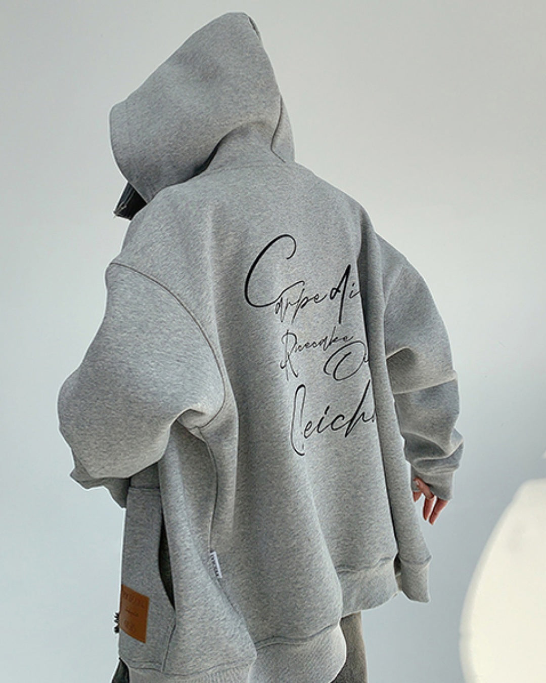 レタリングプリントジップアップパーカー SL735