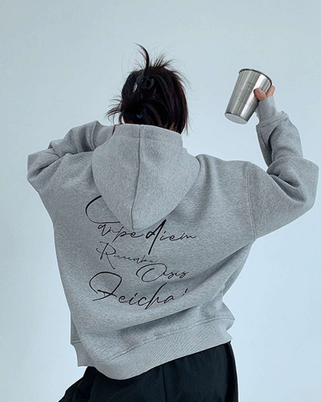 レタリングプリントジップアップパーカー SL735