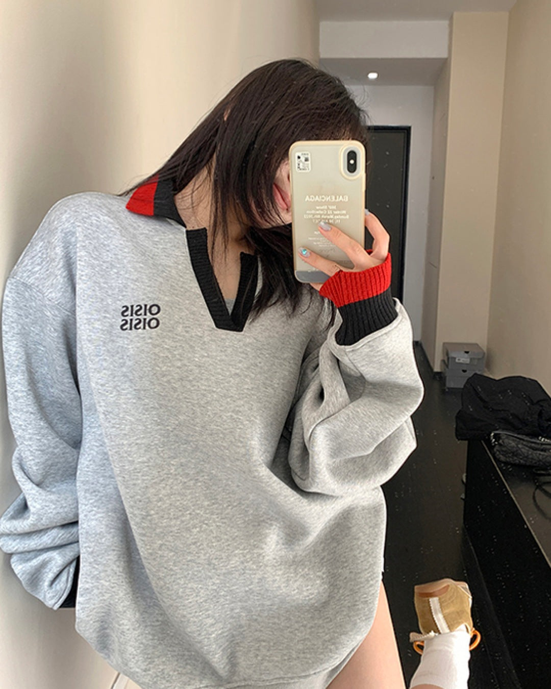 マルチカラーVネックプルオーバー SL736