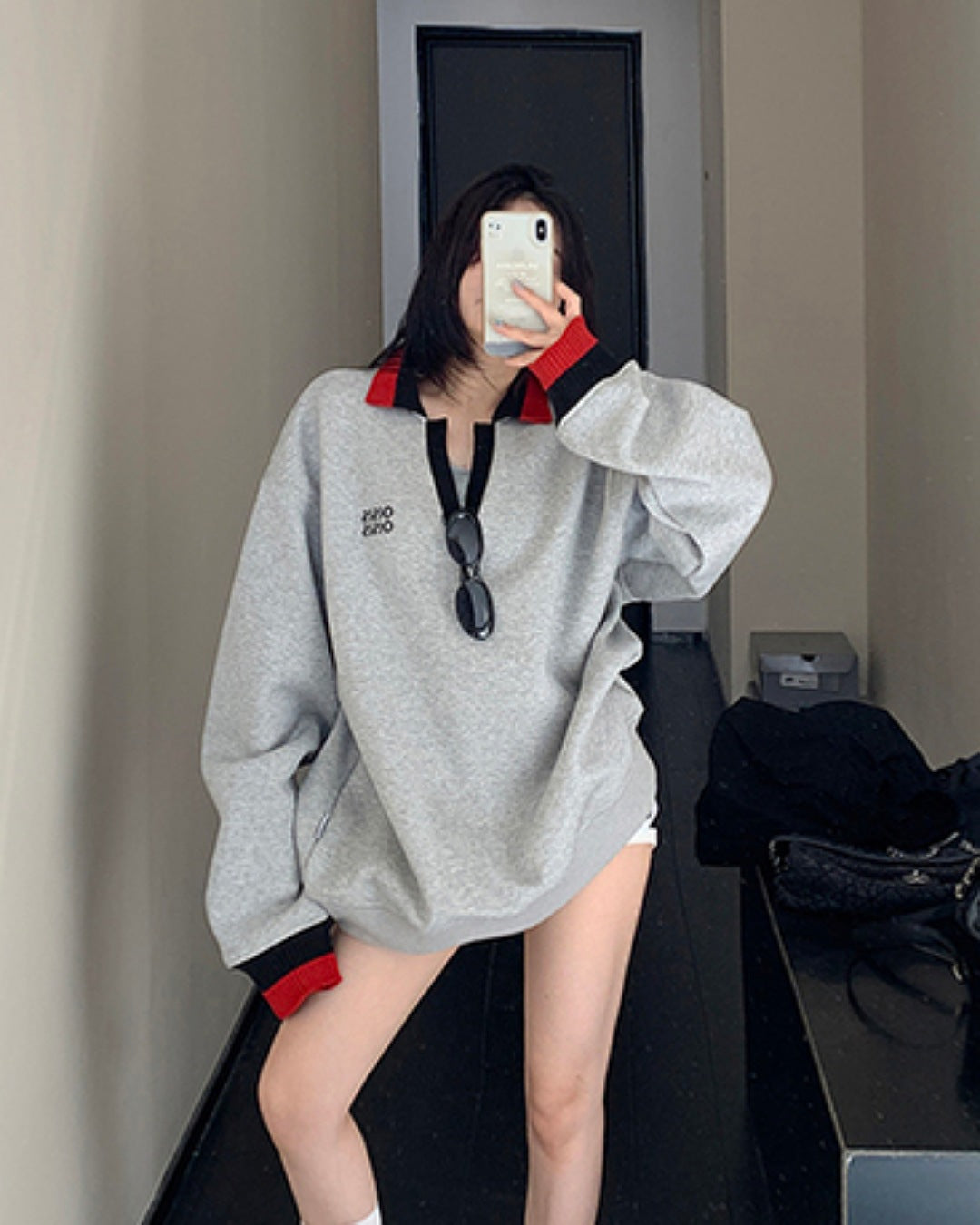 マルチカラーVネックプルオーバー SL736