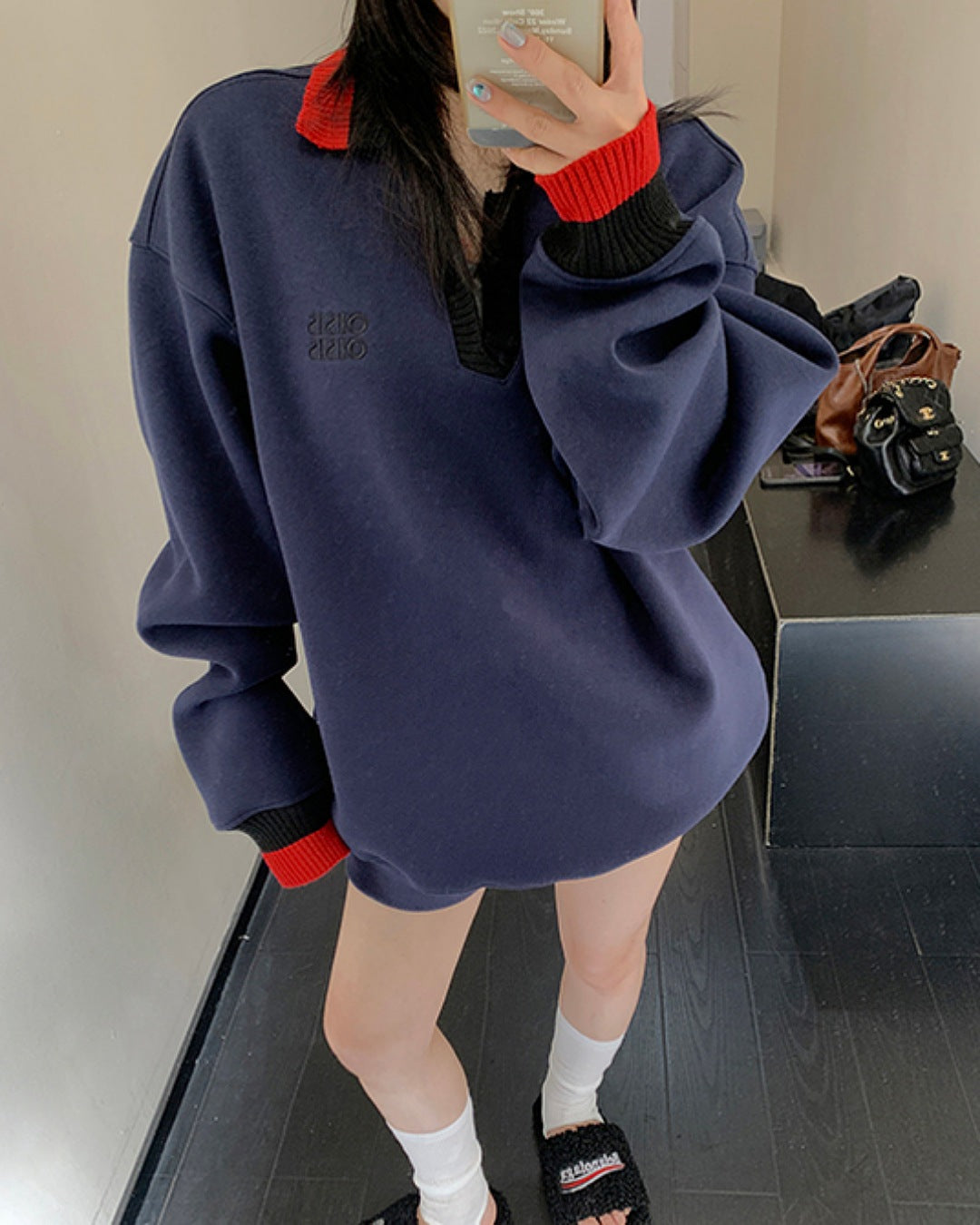 マルチカラーVネックプルオーバー SL736