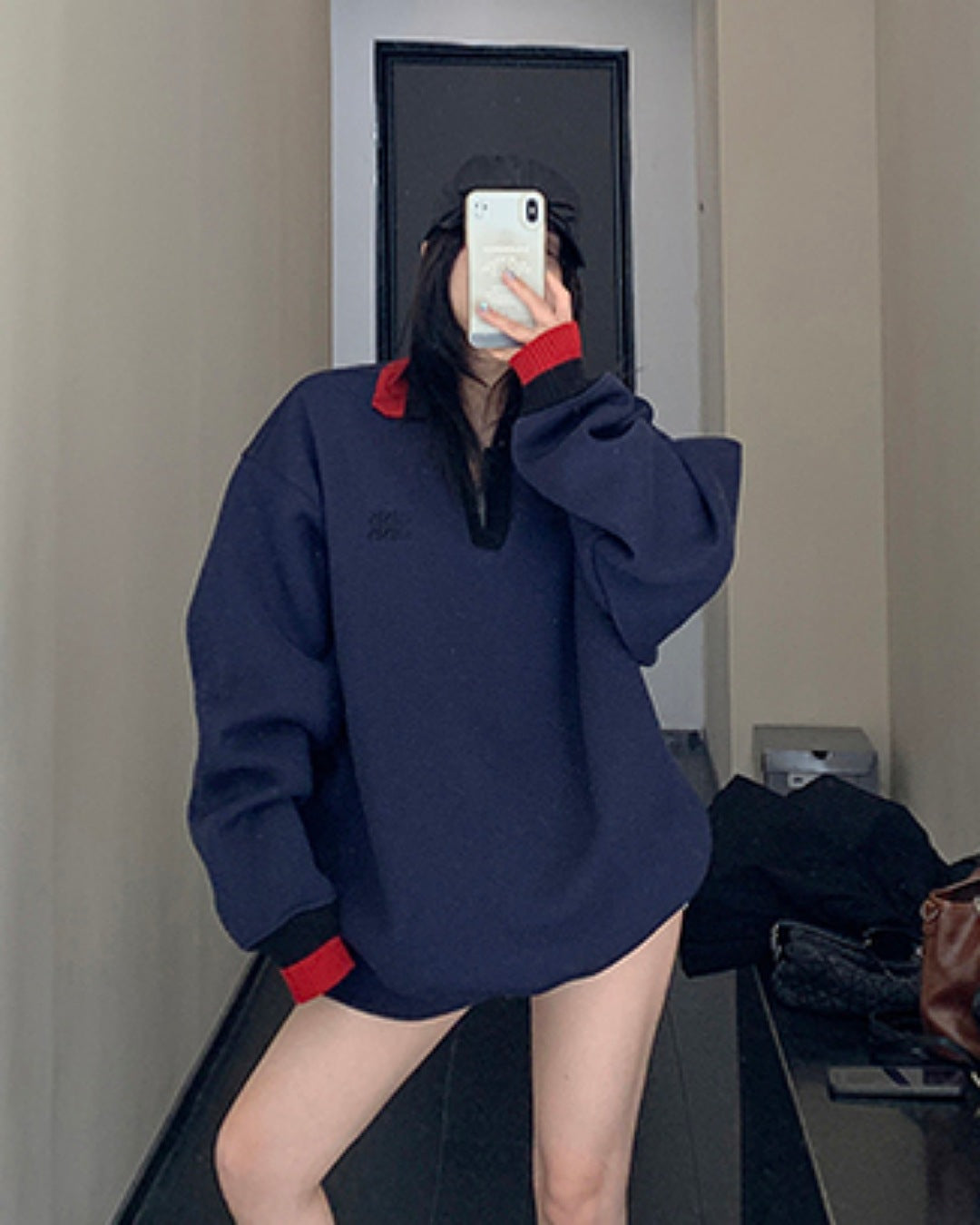 マルチカラーVネックプルオーバー SL736