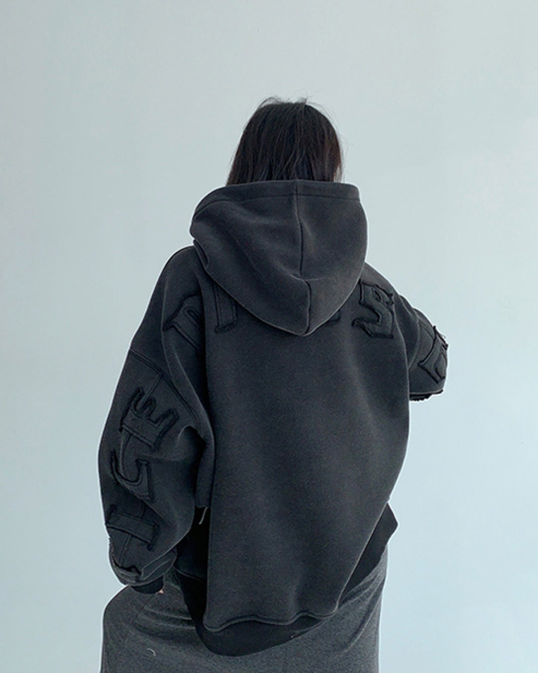 パッチワークロゴフーディ SL764