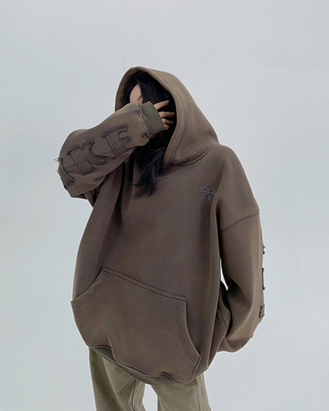 パッチワークロゴフーディ SL764