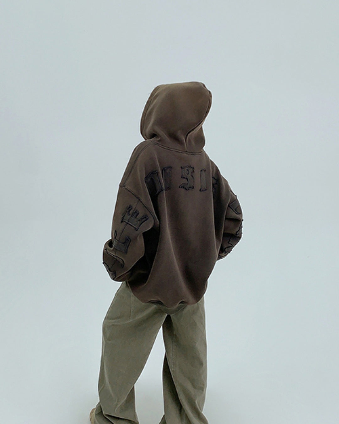 パッチワークロゴフーディ SL764