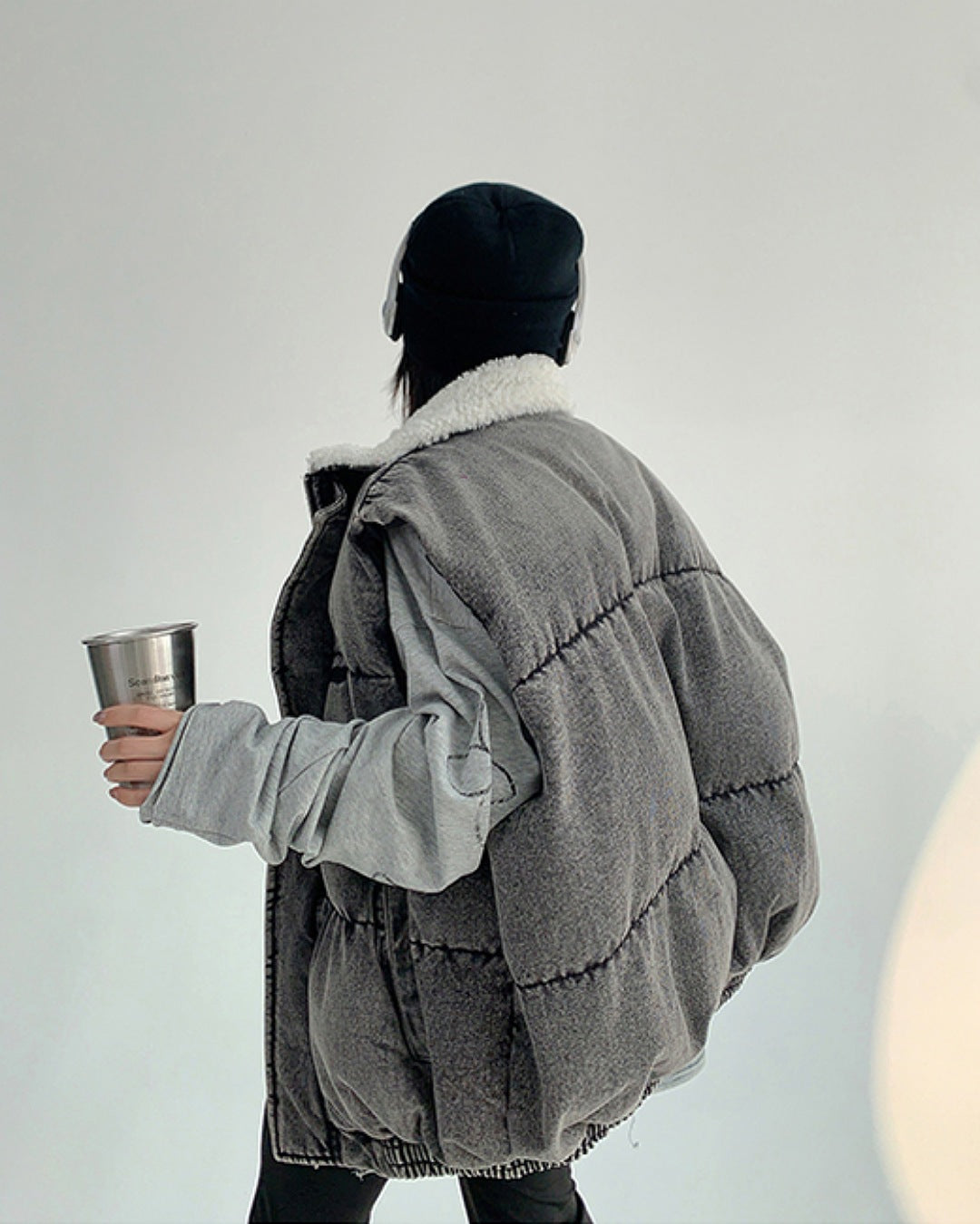 ハイネックデニムベスト SL765