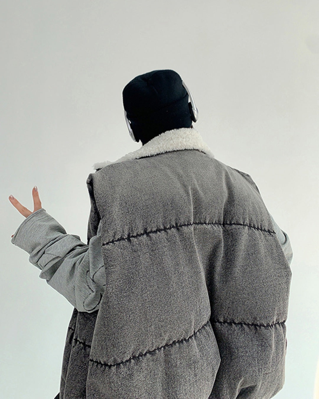 ハイネックデニムベスト SL765