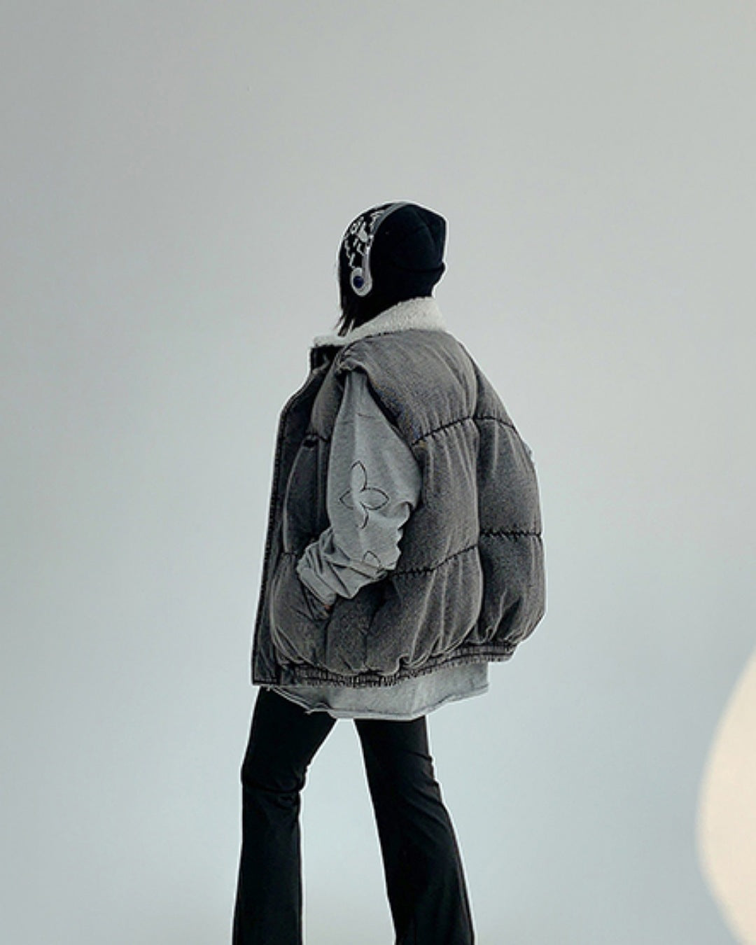 ハイネックデニムベスト SL765