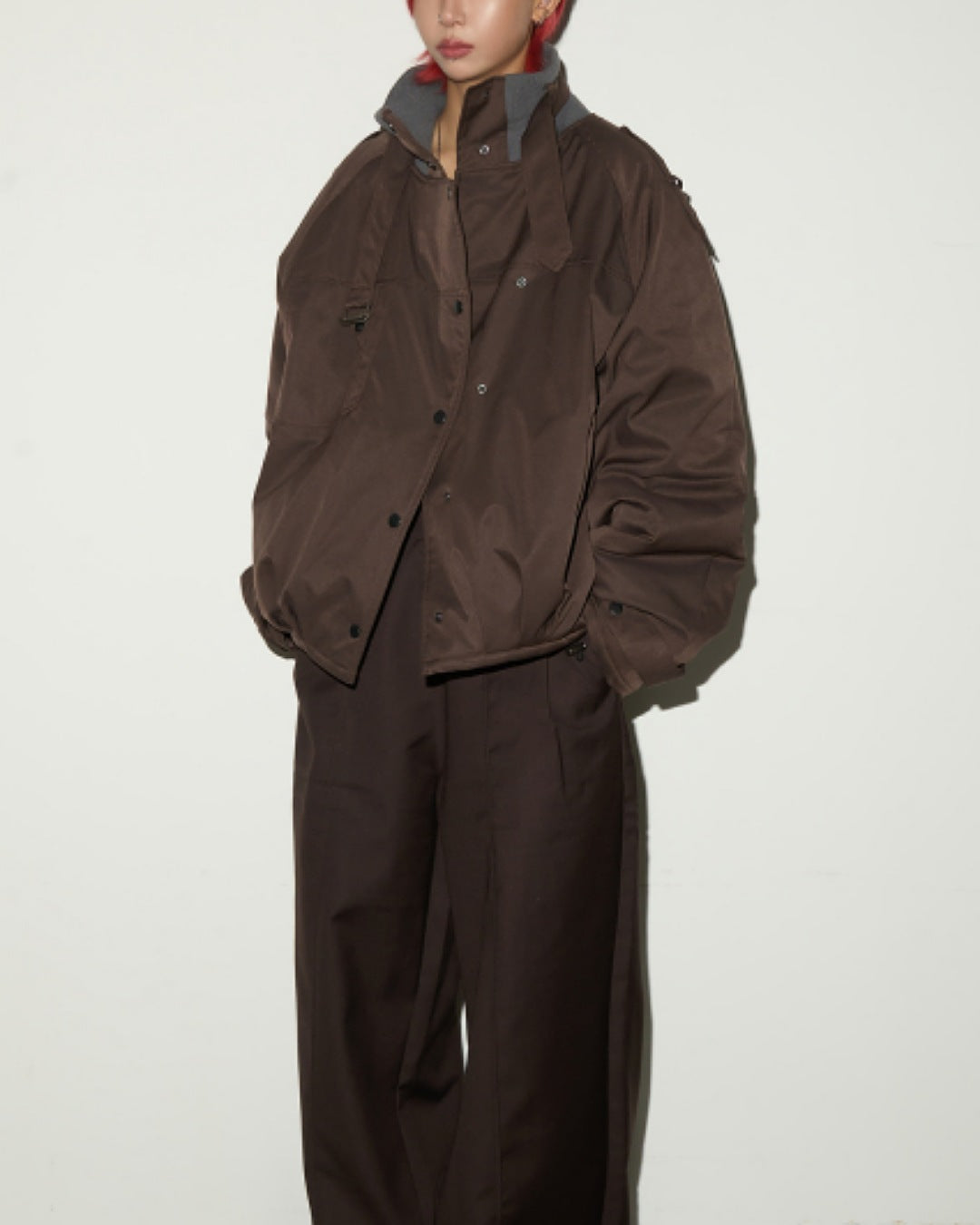 ストラップスタンドカラーブルゾン SL771