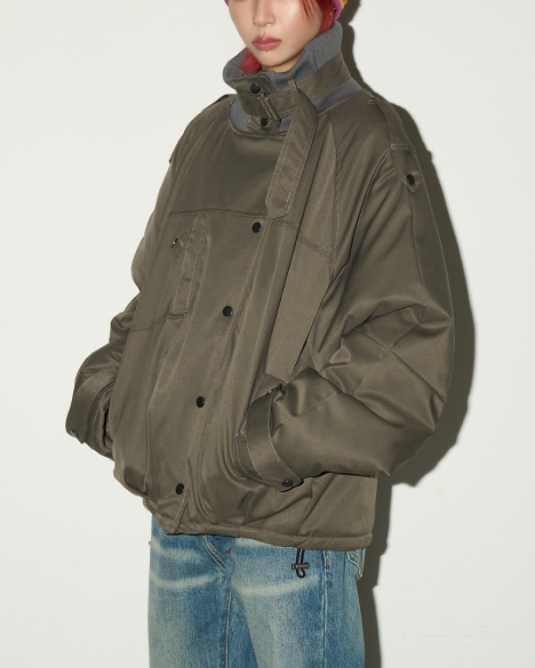 ストラップスタンドカラーブルゾン SL771