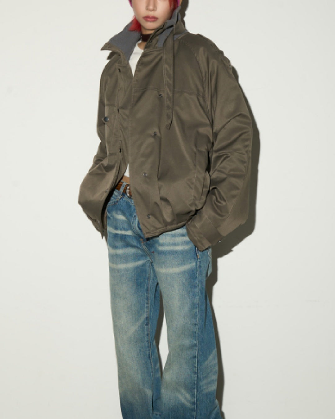 ストラップスタンドカラーブルゾン SL771