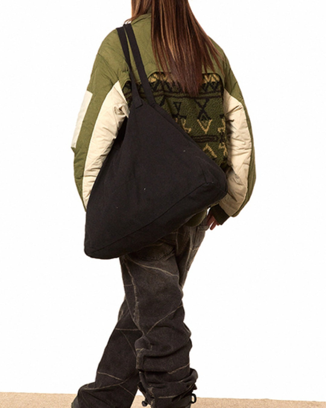 ネイティブ柄異素材ブルゾン SL774