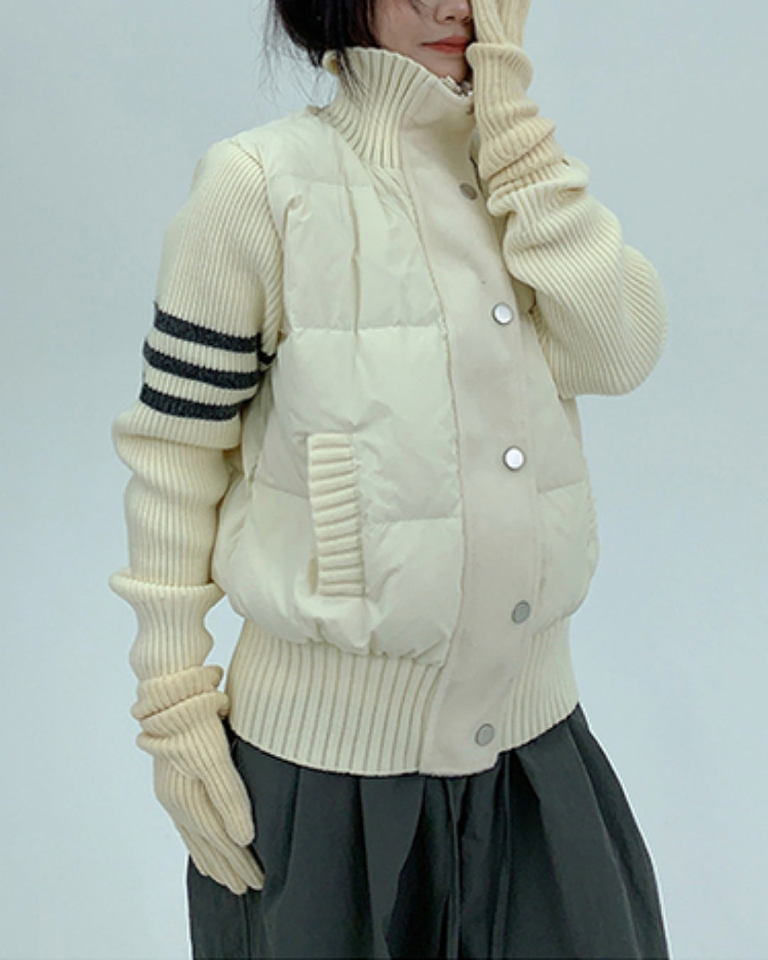 異素材ドッキングジャケット SL780