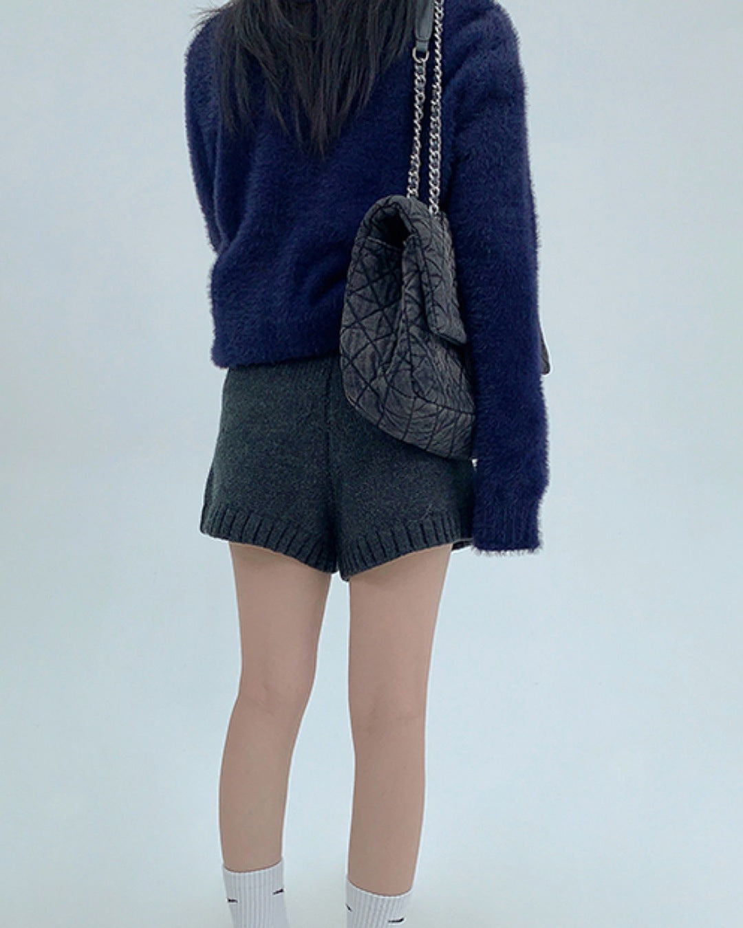 パッチタグニットショートパンツ SL783