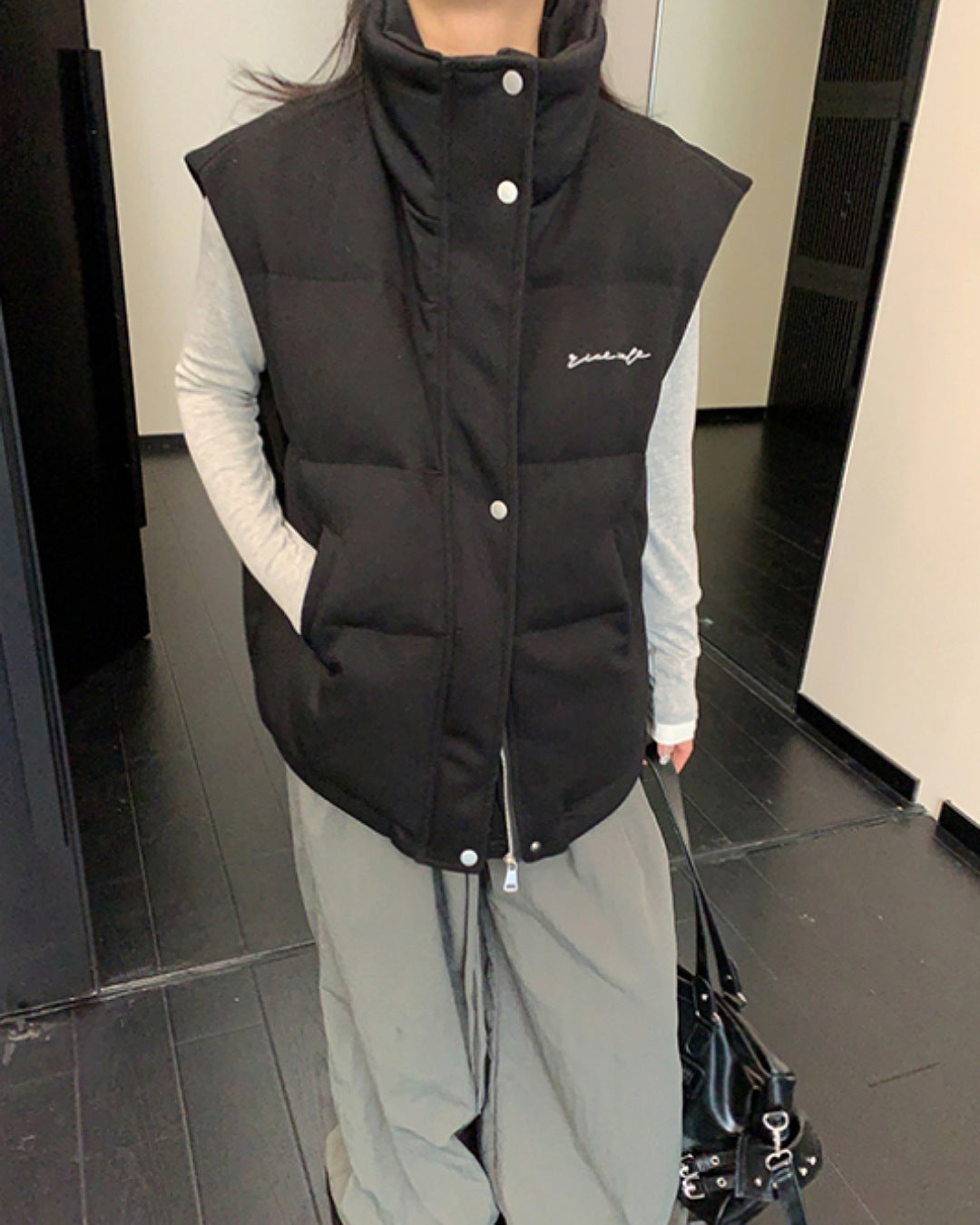 ハイネック中綿ベスト SL784