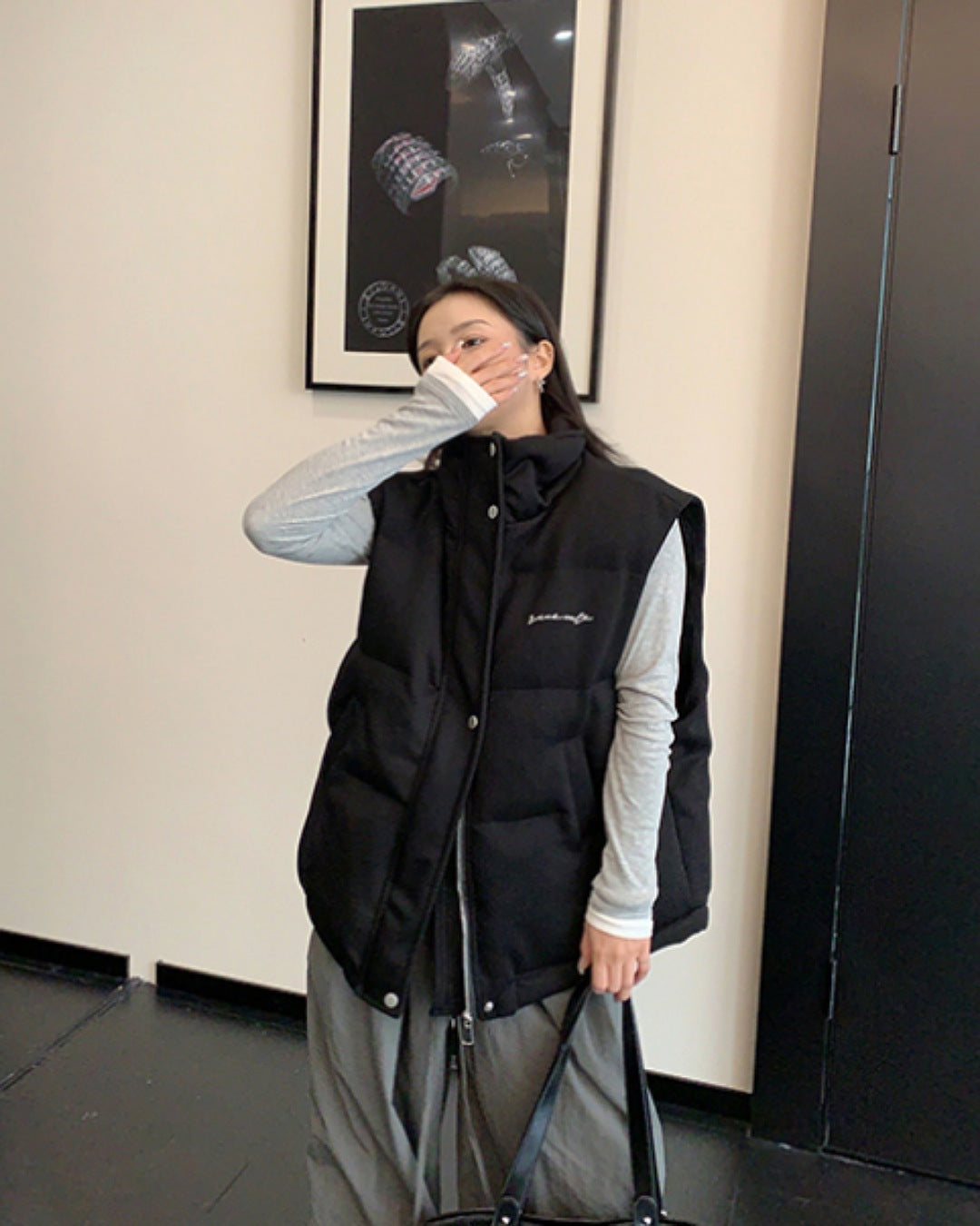 ハイネック中綿ベスト SL784