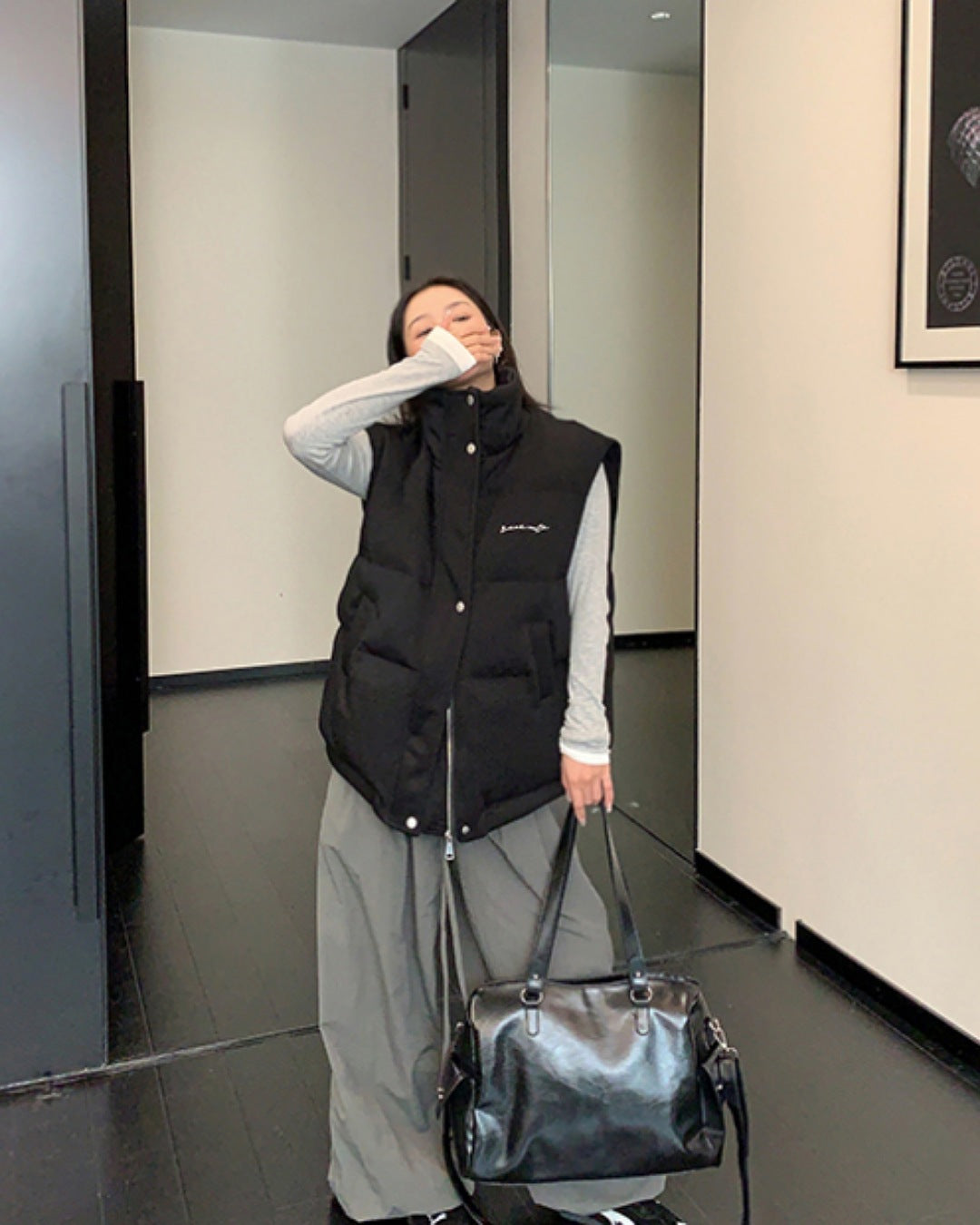 ハイネック中綿ベスト SL784