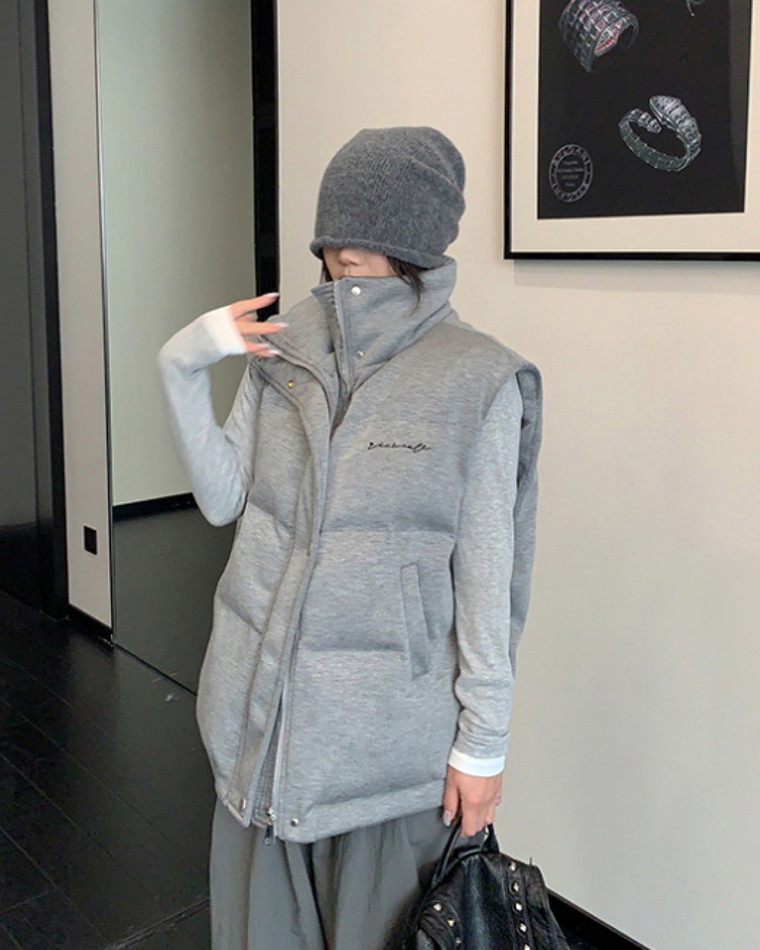 ハイネック中綿ベスト SL784