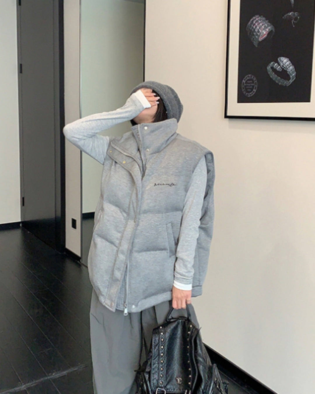 ハイネック中綿ベスト SL784