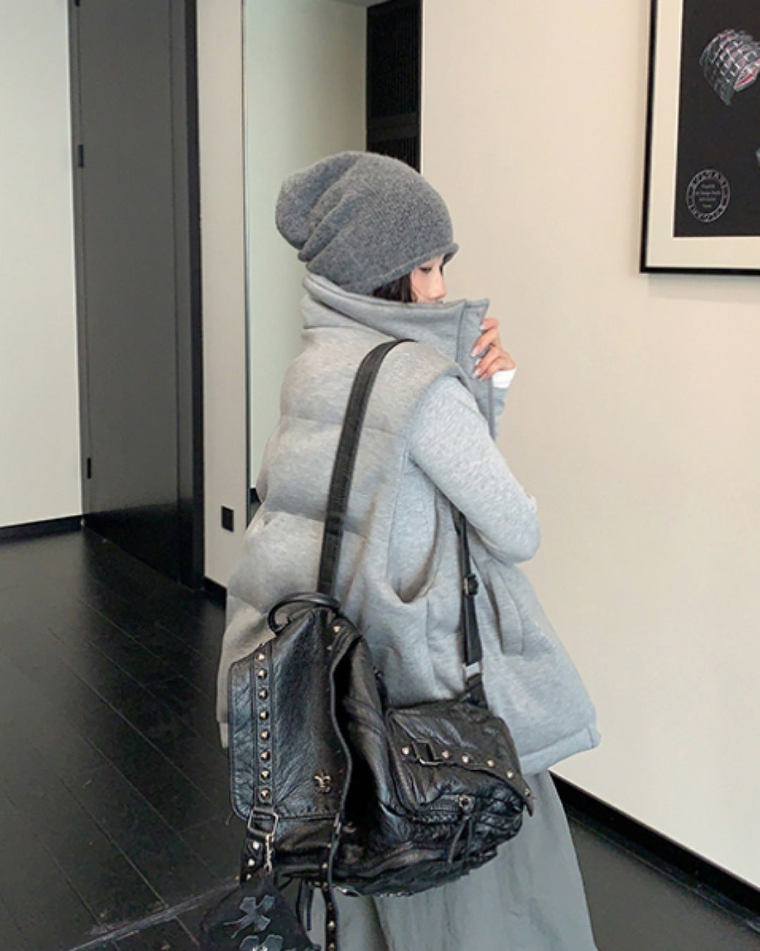 ハイネック中綿ベスト SL784