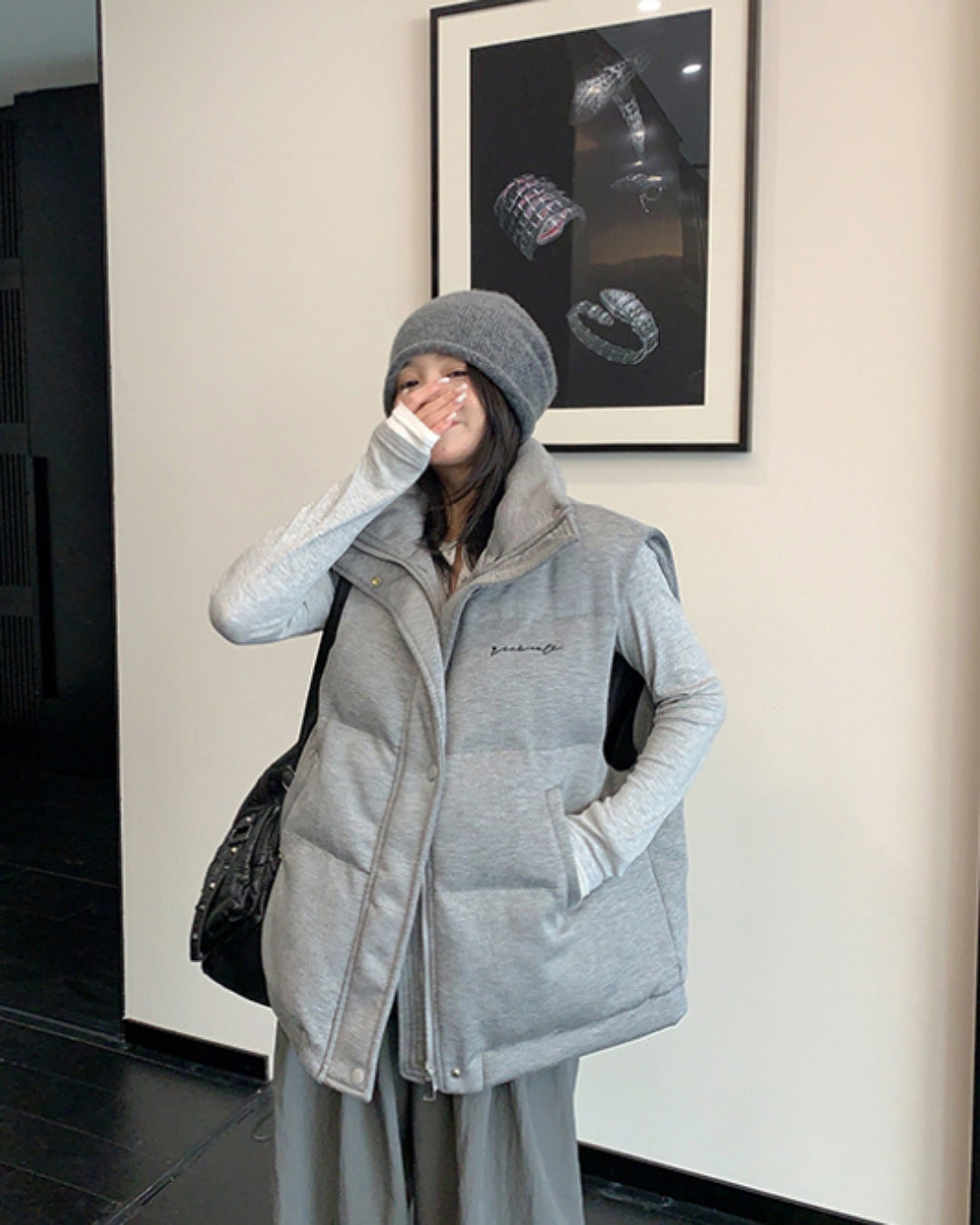 ハイネック中綿ベスト SL784