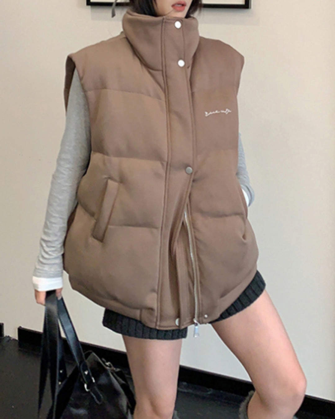 ハイネック中綿ベスト SL784