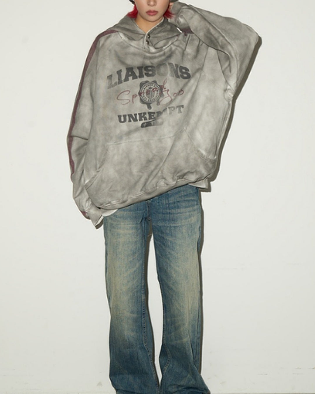 サイドラインエイジング加工フーディ SL789