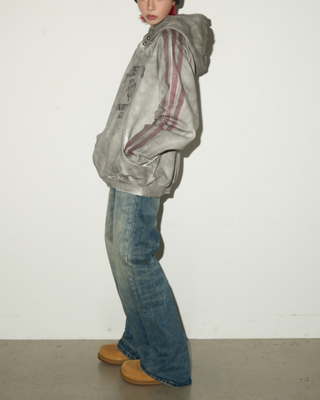 サイドラインエイジング加工フーディ SL789