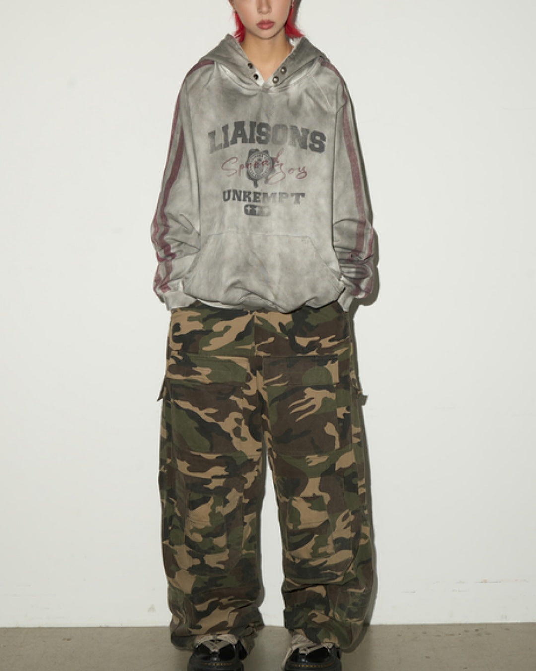 サイドラインエイジング加工フーディ SL789