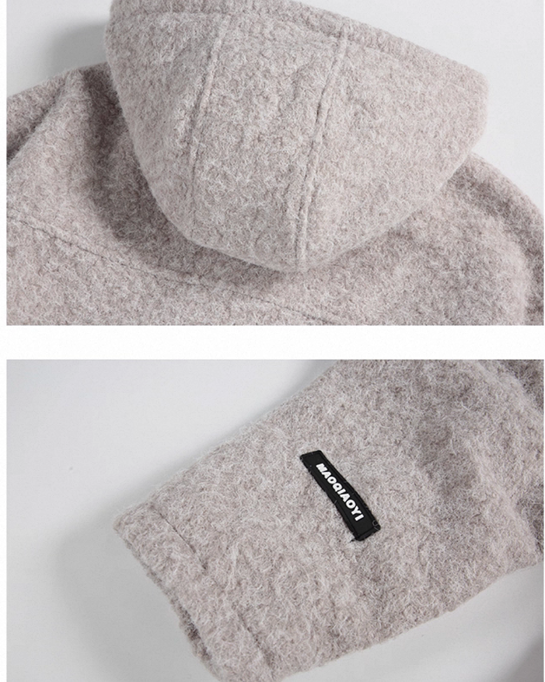 ショートボアジップアップコート SL828