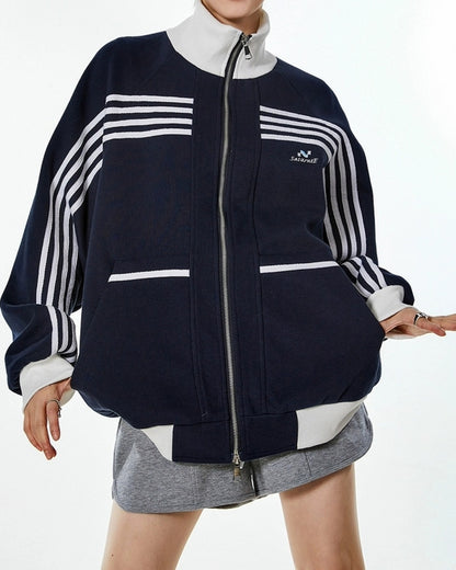 LINEデザインジップアップジャケット SL830