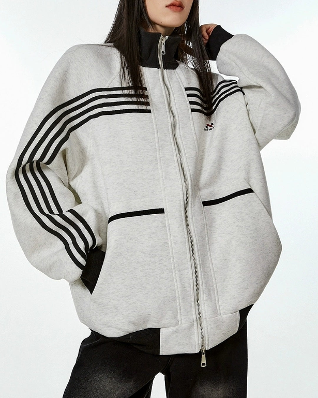 LINEデザインジップアップジャケット SL830