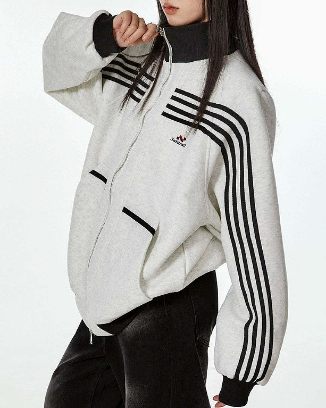 LINEデザインジップアップジャケット SL830