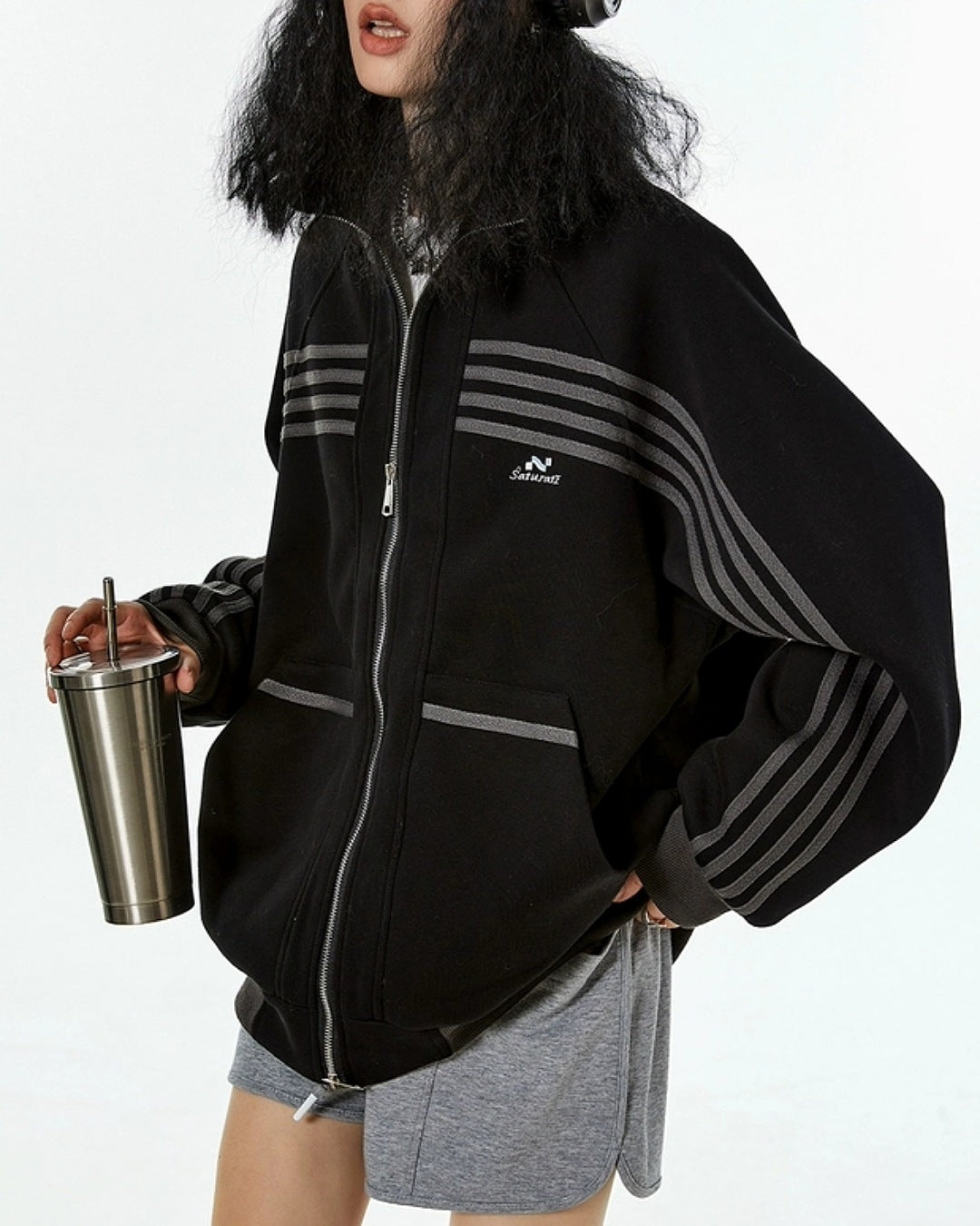 LINEデザインジップアップジャケット SL830