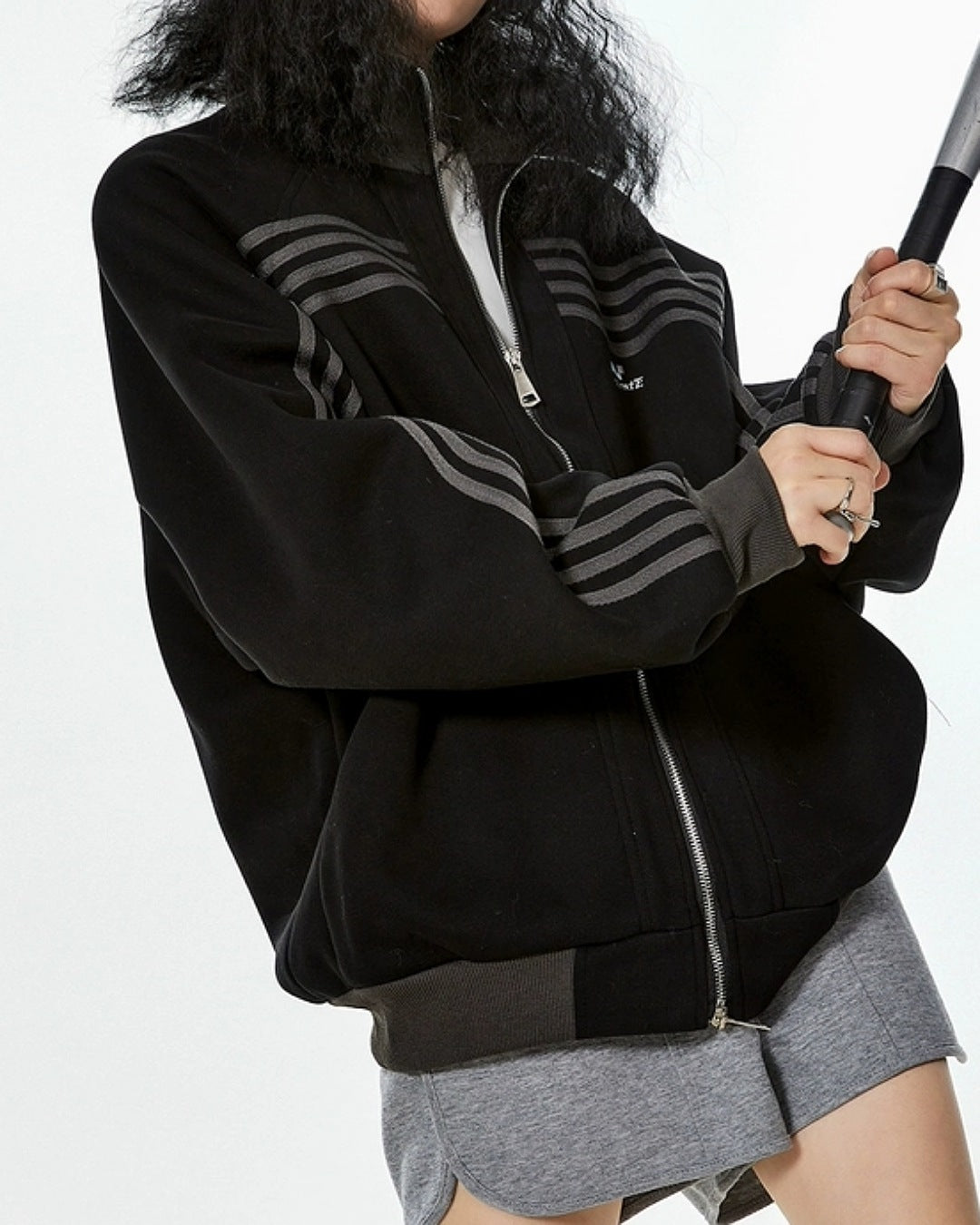 LINEデザインジップアップジャケット SL830