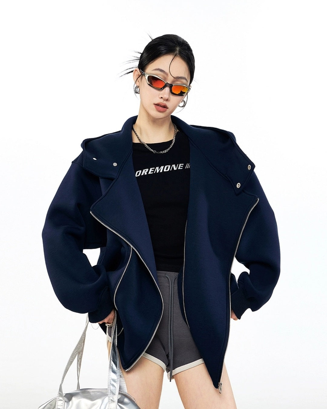 ダイアゴナルジッパージャケット SL844