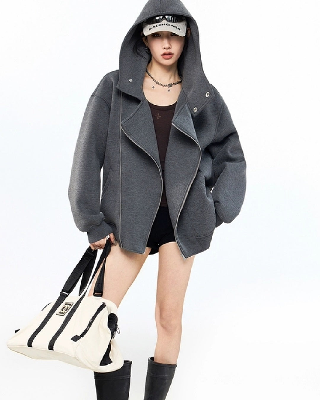 ダイアゴナルジッパージャケット SL844