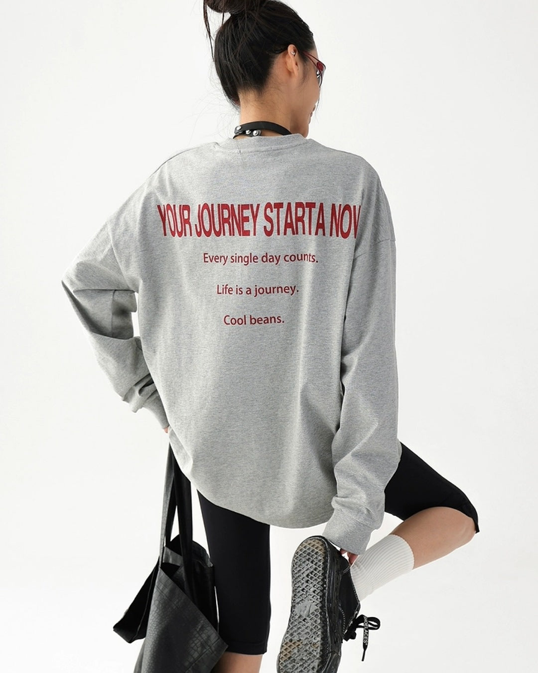 メニーロゴデザインロングＴシャツ SL846
