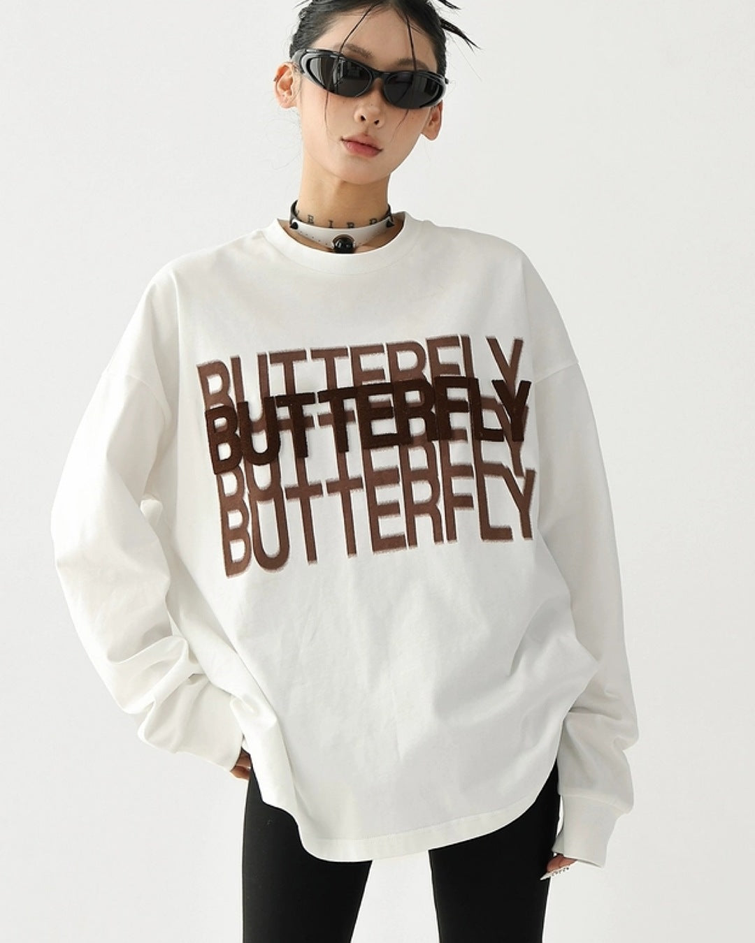 メニーロゴデザインロングＴシャツ SL846
