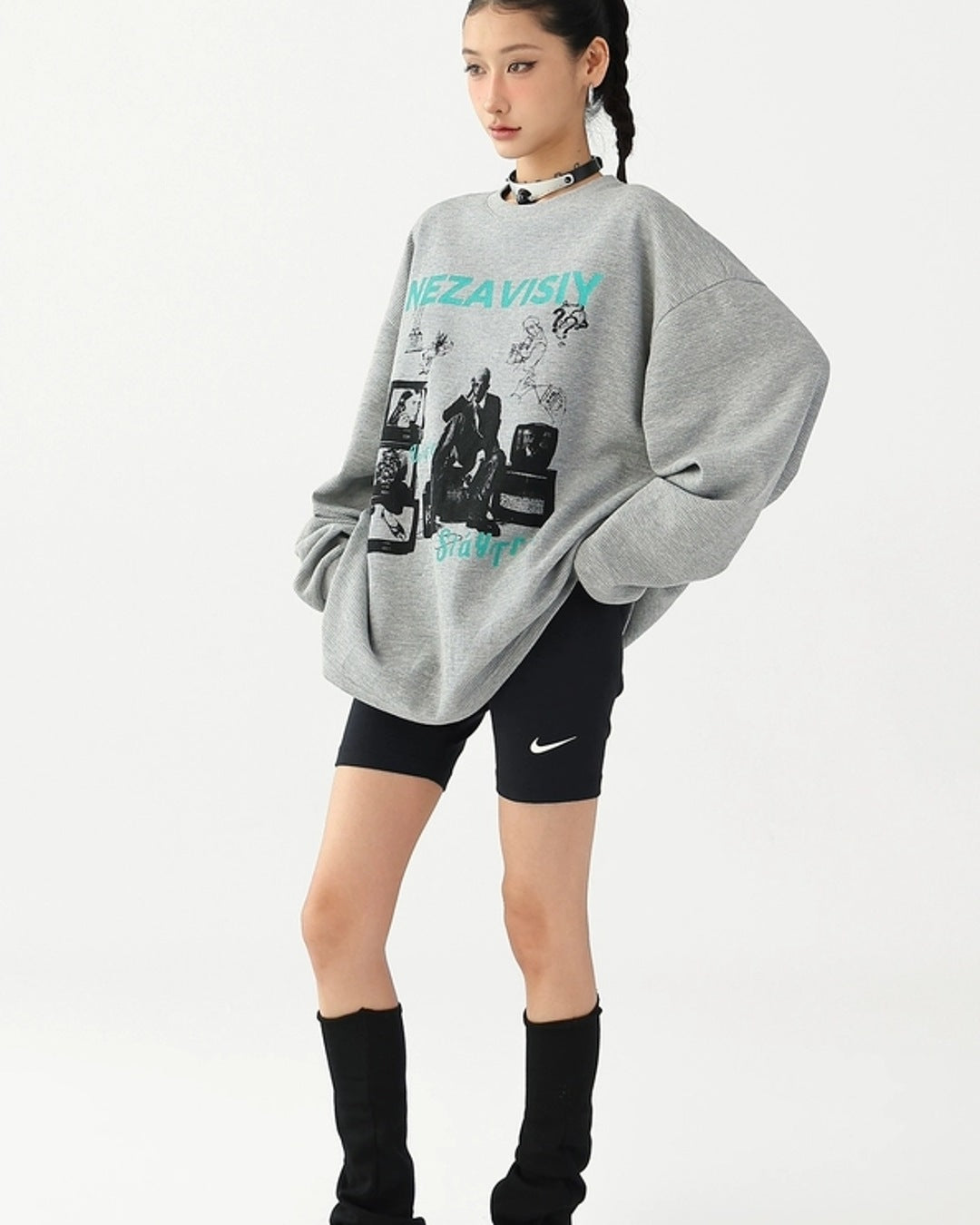 ピクチャープリントロングTシャツ SL848