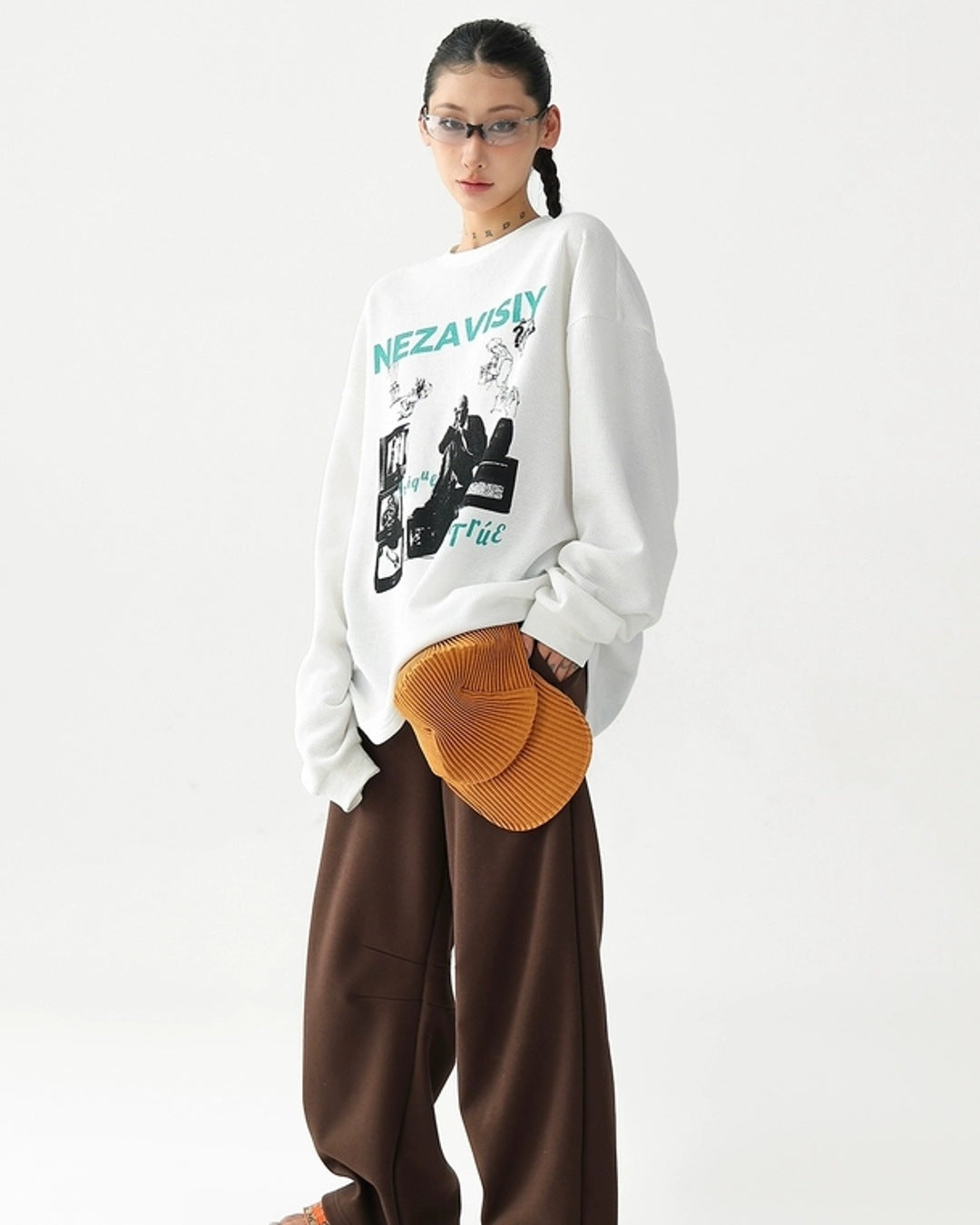 ピクチャープリントロングTシャツ SL848