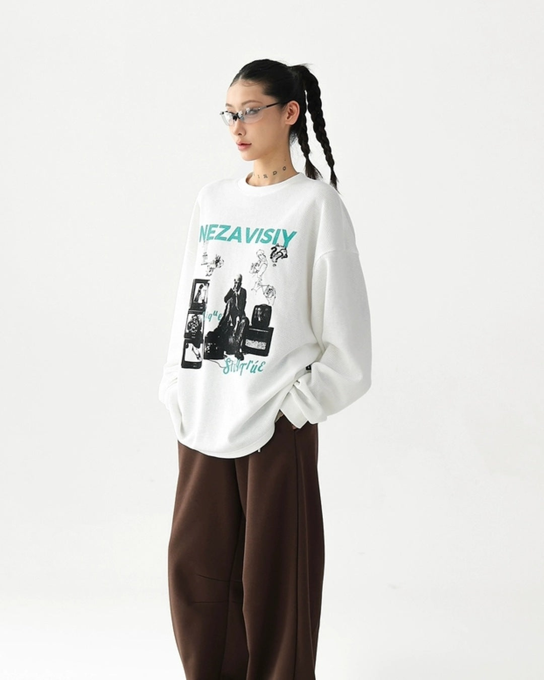 ピクチャープリントロングTシャツ SL848