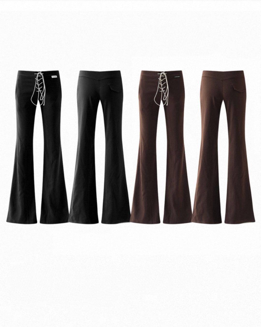 レースアップフレアパンツ SL849